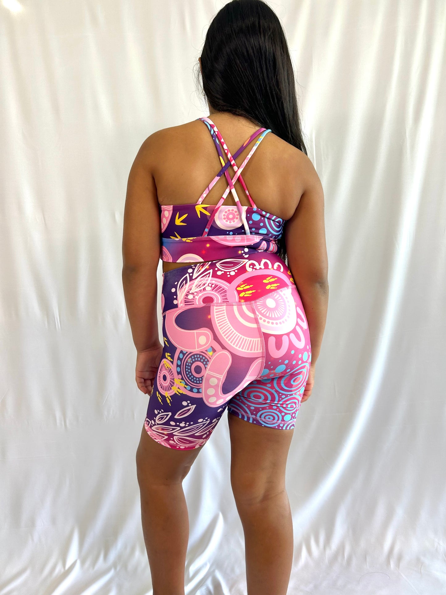 Girls Activewear Shorts - In the Night Sky