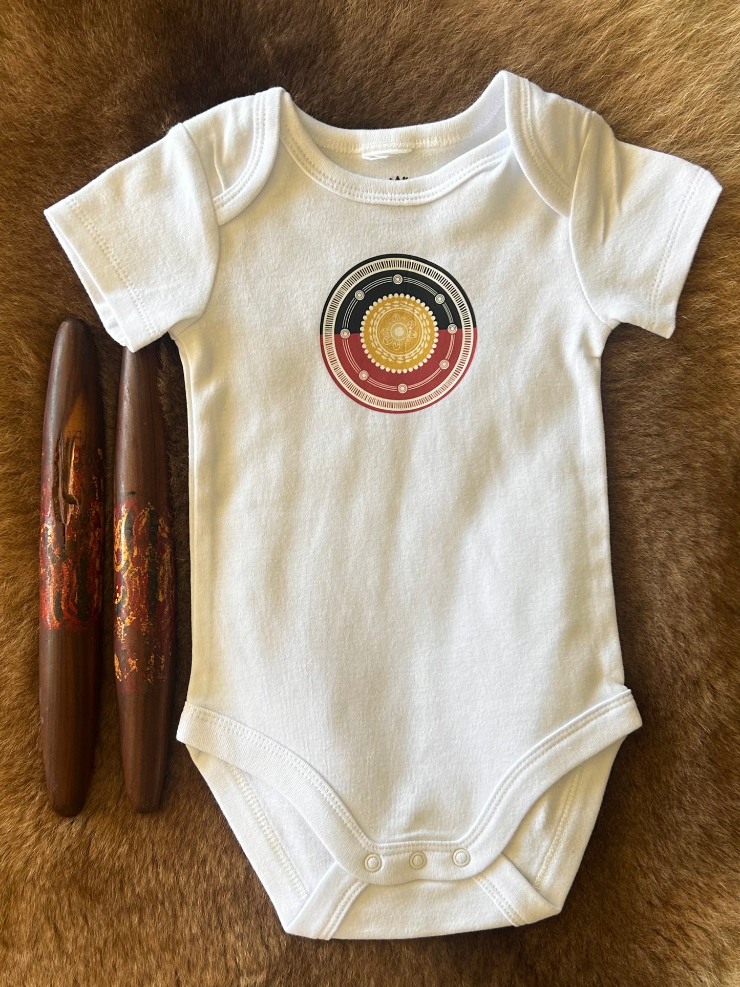 Flag Romper - white