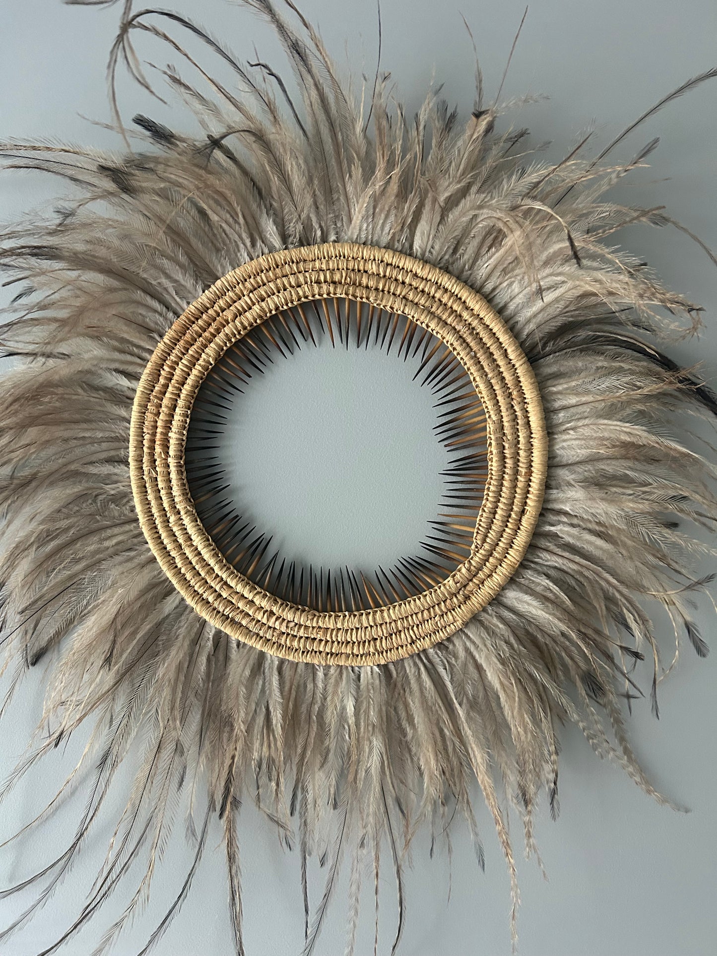 Woven Wall Art - Emu & Echidna