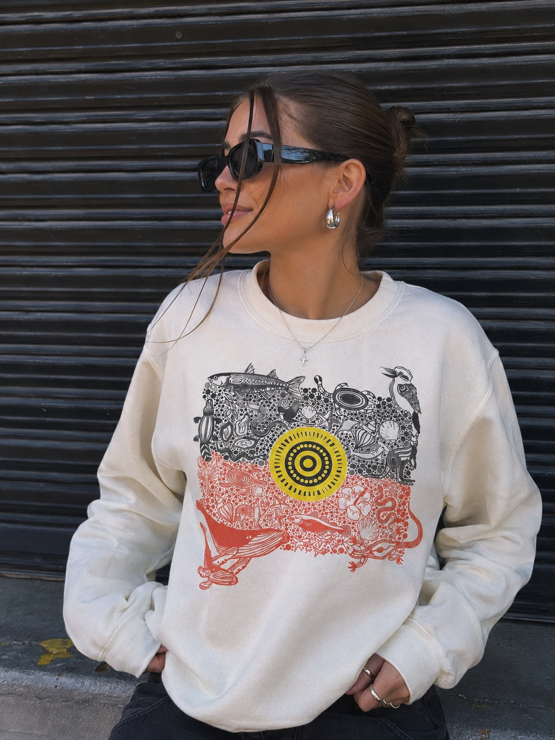 Flag Jumper - White