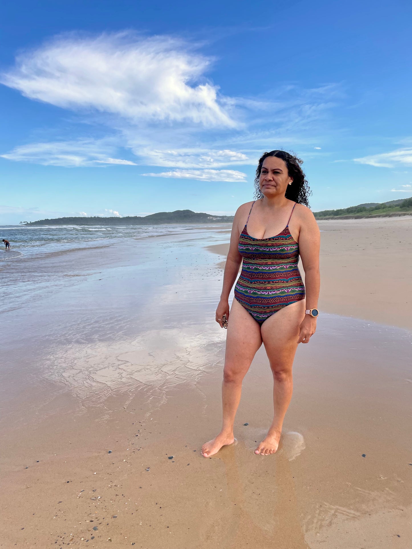 Ladies One Piece swimwear- Layers of Time