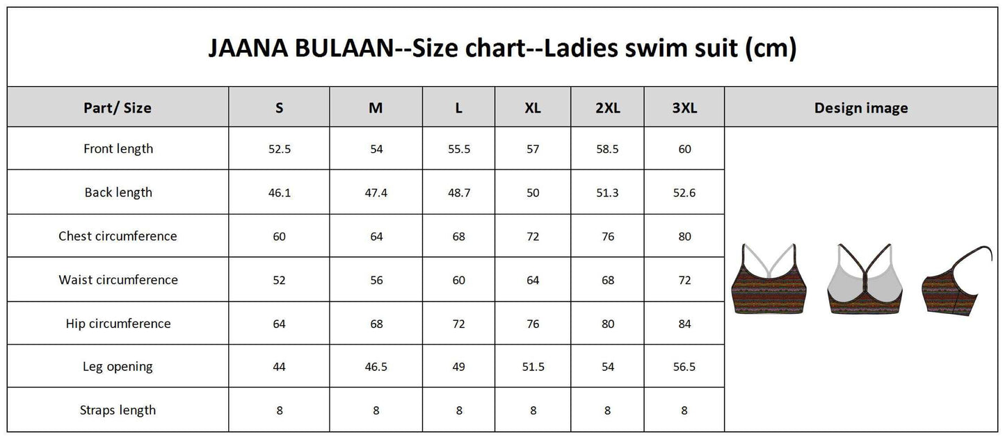 Ladies Bikini Top - Layers of Time