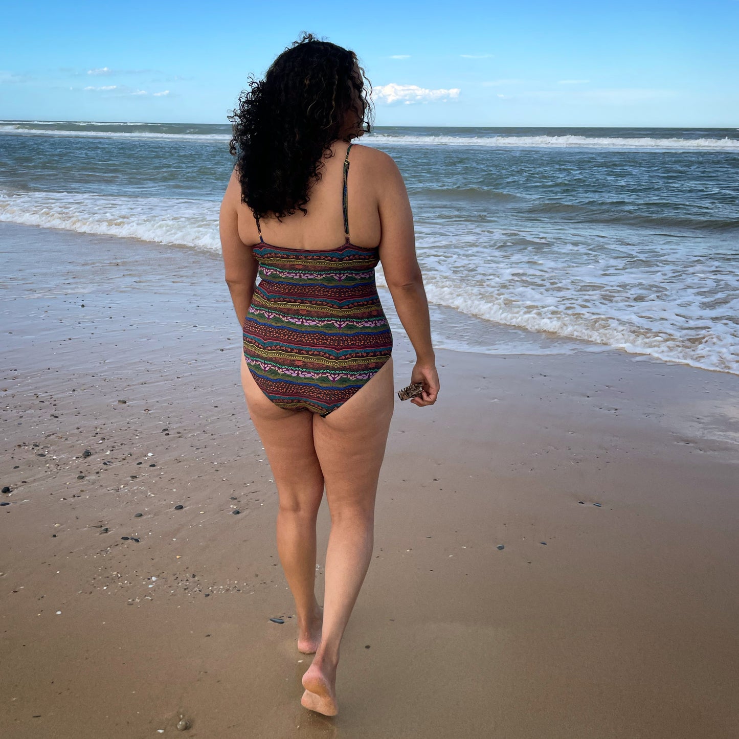 Ladies One Piece swimwear- Layers of Time