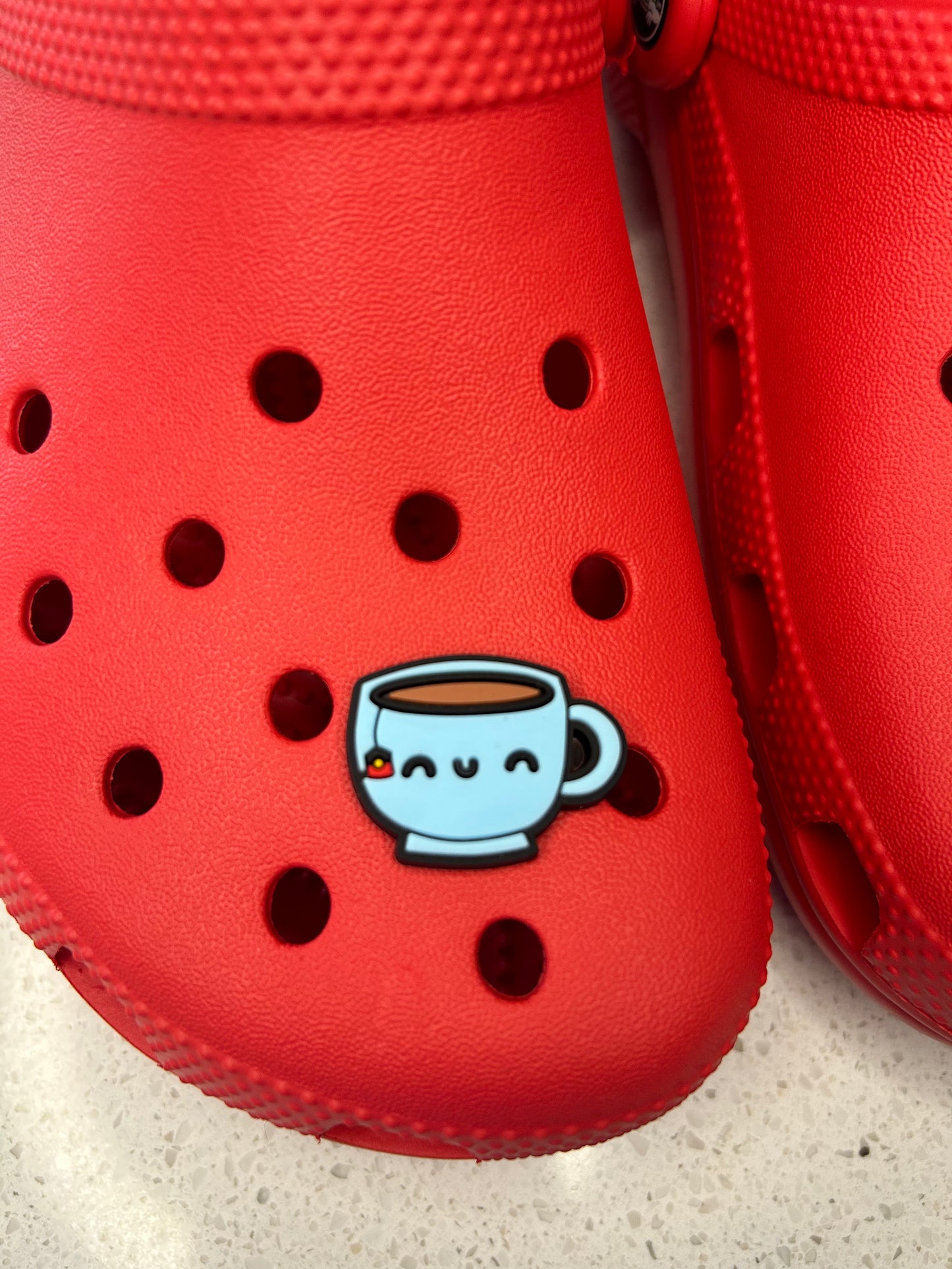 Croc Charm- Blak tea