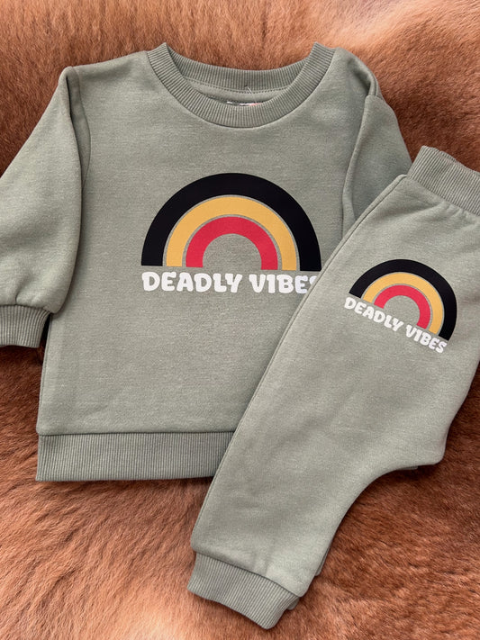 Baby Tracky set -Green