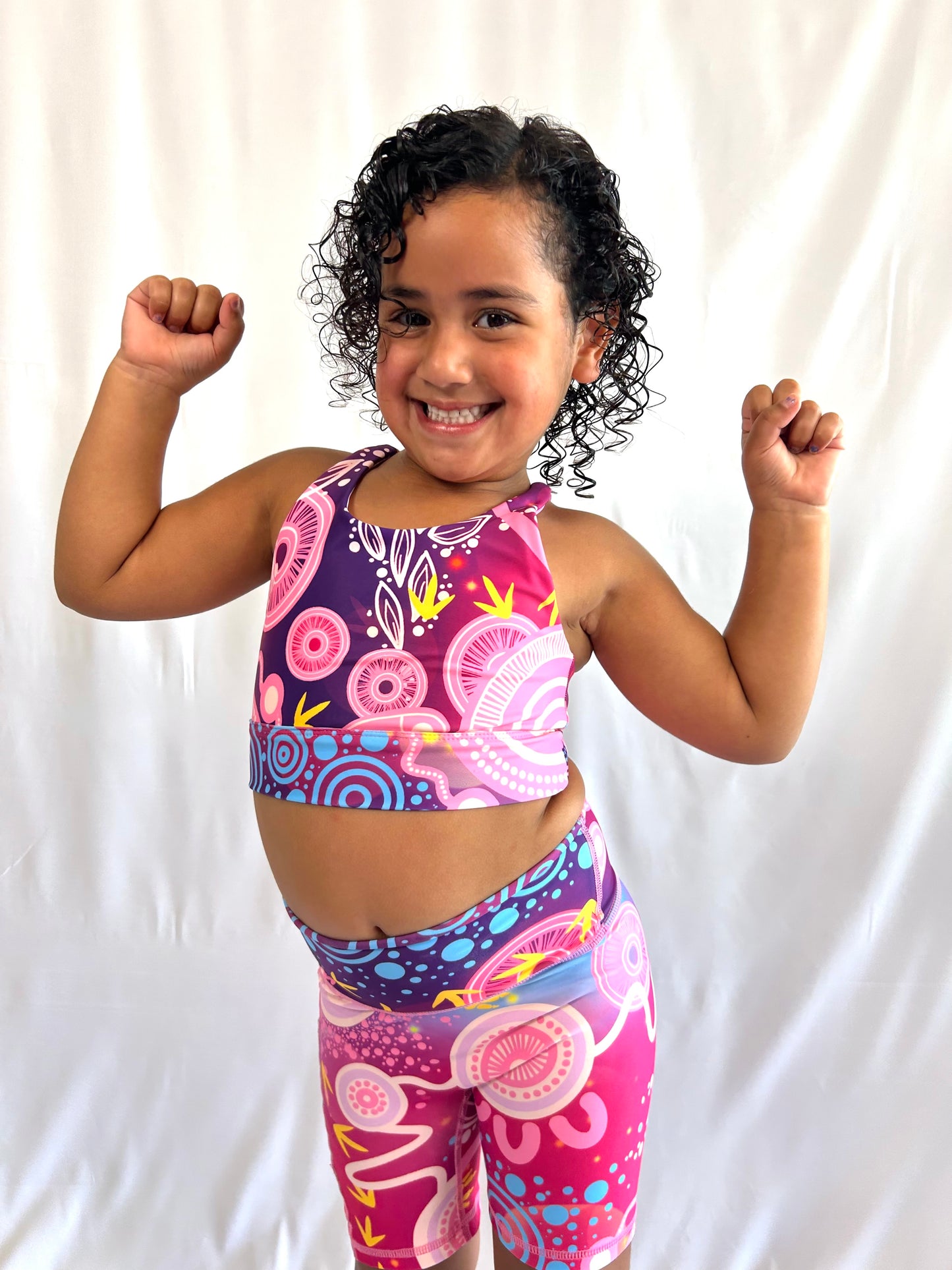 Girls Activewear Crop - In the Night Sky