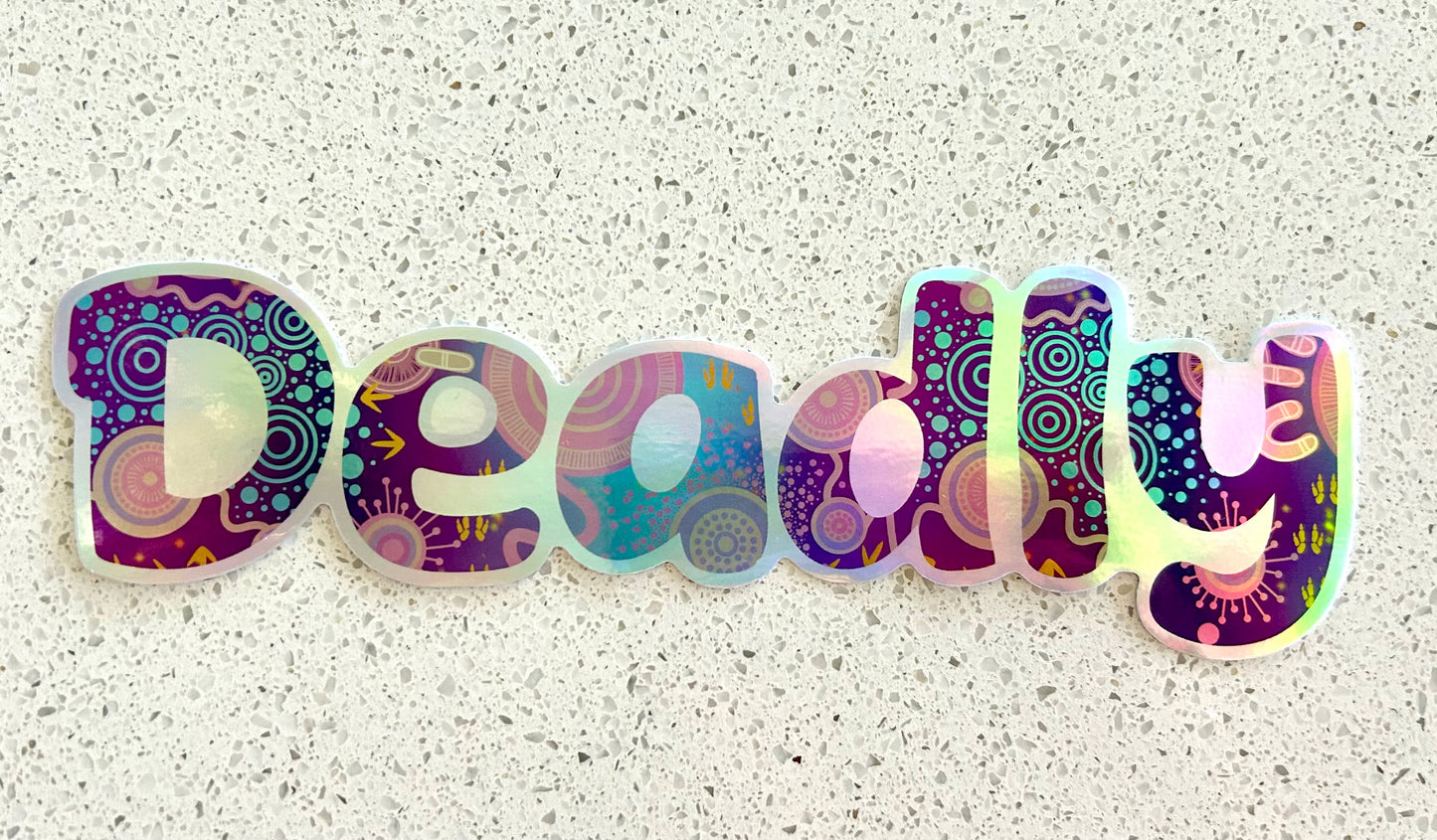 Sticker - XL Deadly - Holographic