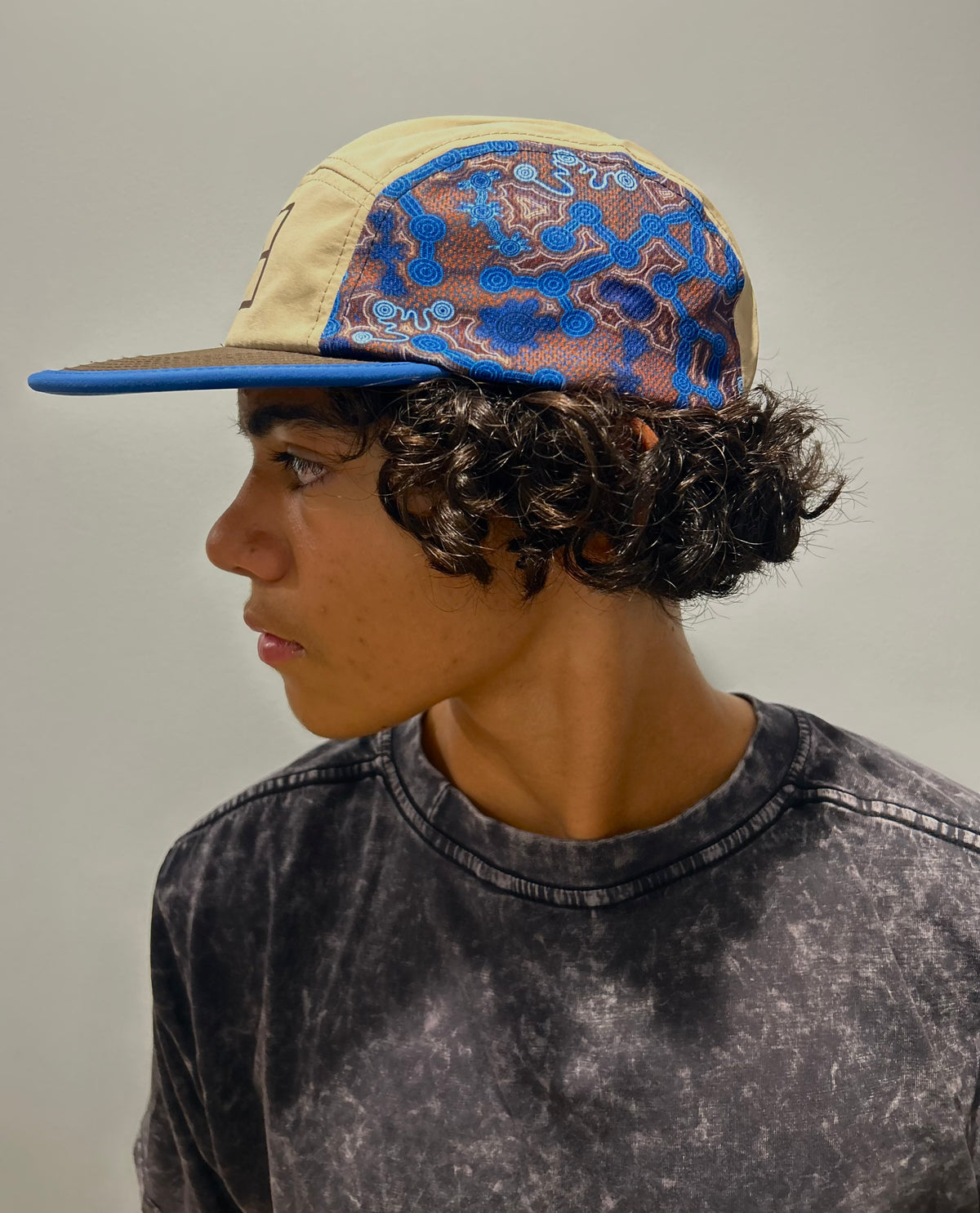 Blue and Tan cap