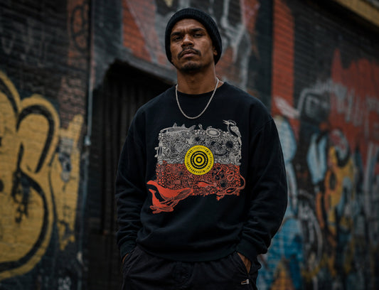 Flag Jumper - Black