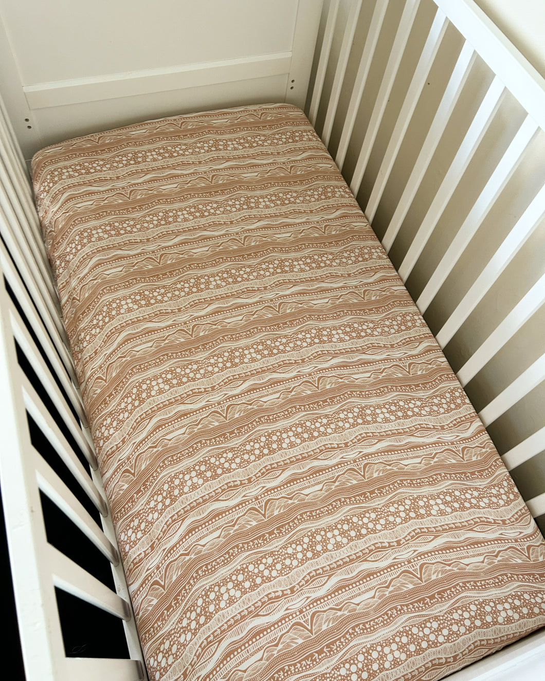 Fitted Cot Sheet - Layers of Time