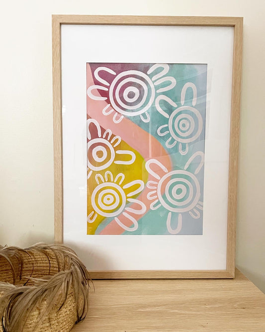Print- “Gunjull Doobay” (Beautiful Woman)