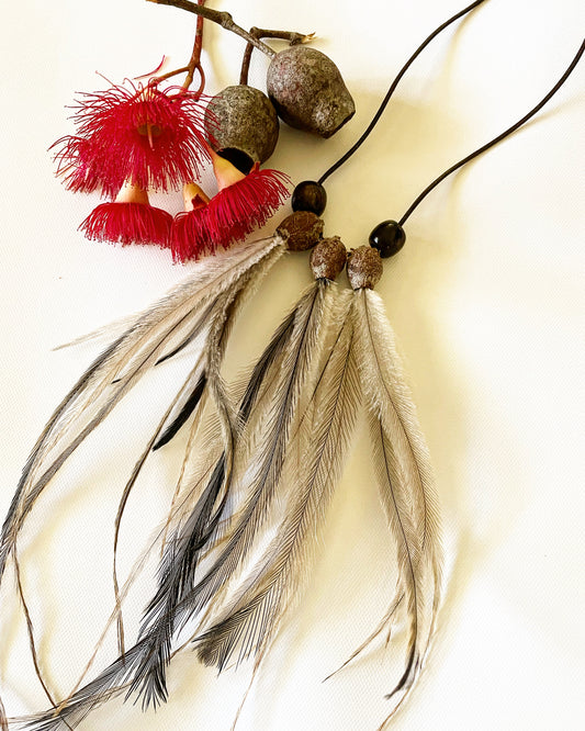 Emu Feather and Gumnut